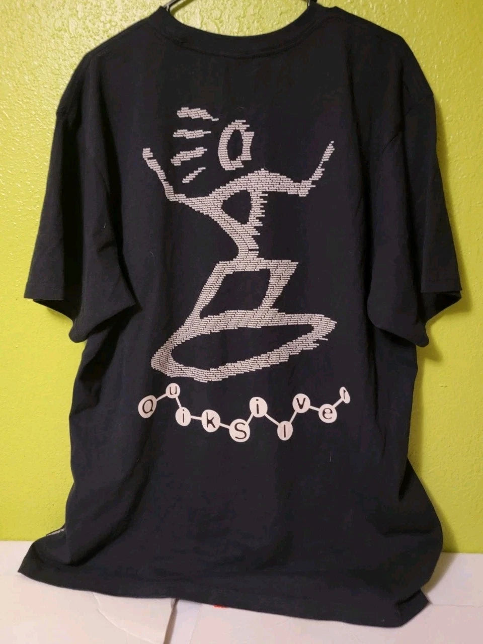 QUIKSILVER MODERN PETRO MOE Men's S/S T-Shirt - KVJ0 - Double Sided XL Black