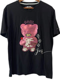 Men’s BKYS Grumpy Bear T-shirt Size L Streetwear  Graphic Novelty Colorful