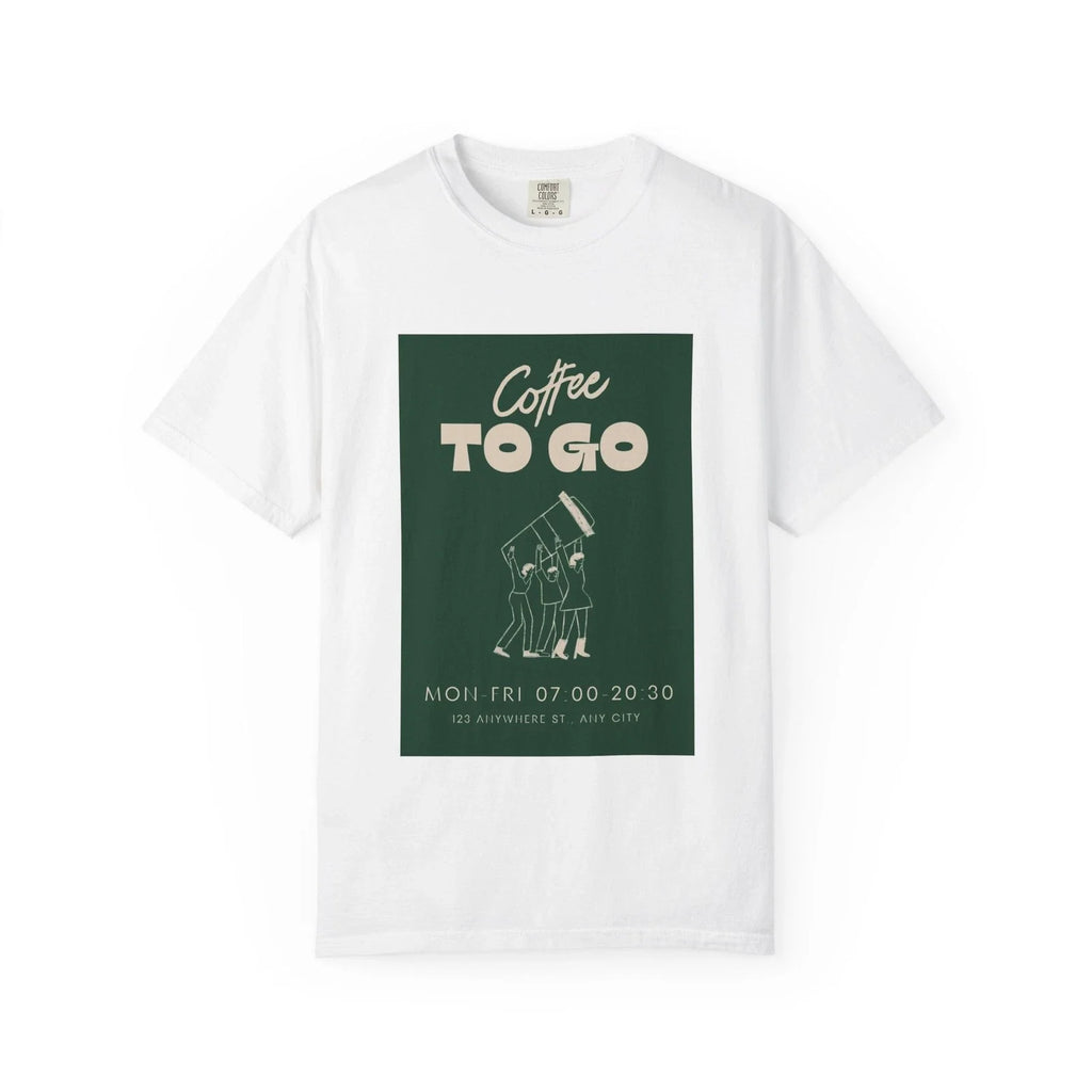 Coffee To Go T-Shirt — Vintage Cafe Poster Tee