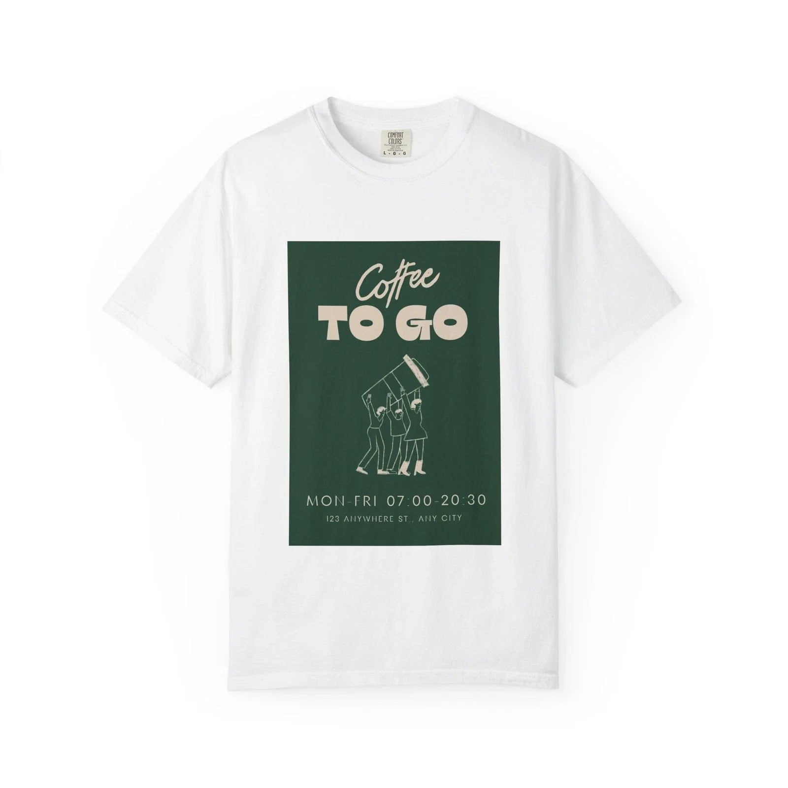 Coffee To Go T-Shirt — Vintage Cafe Poster Tee