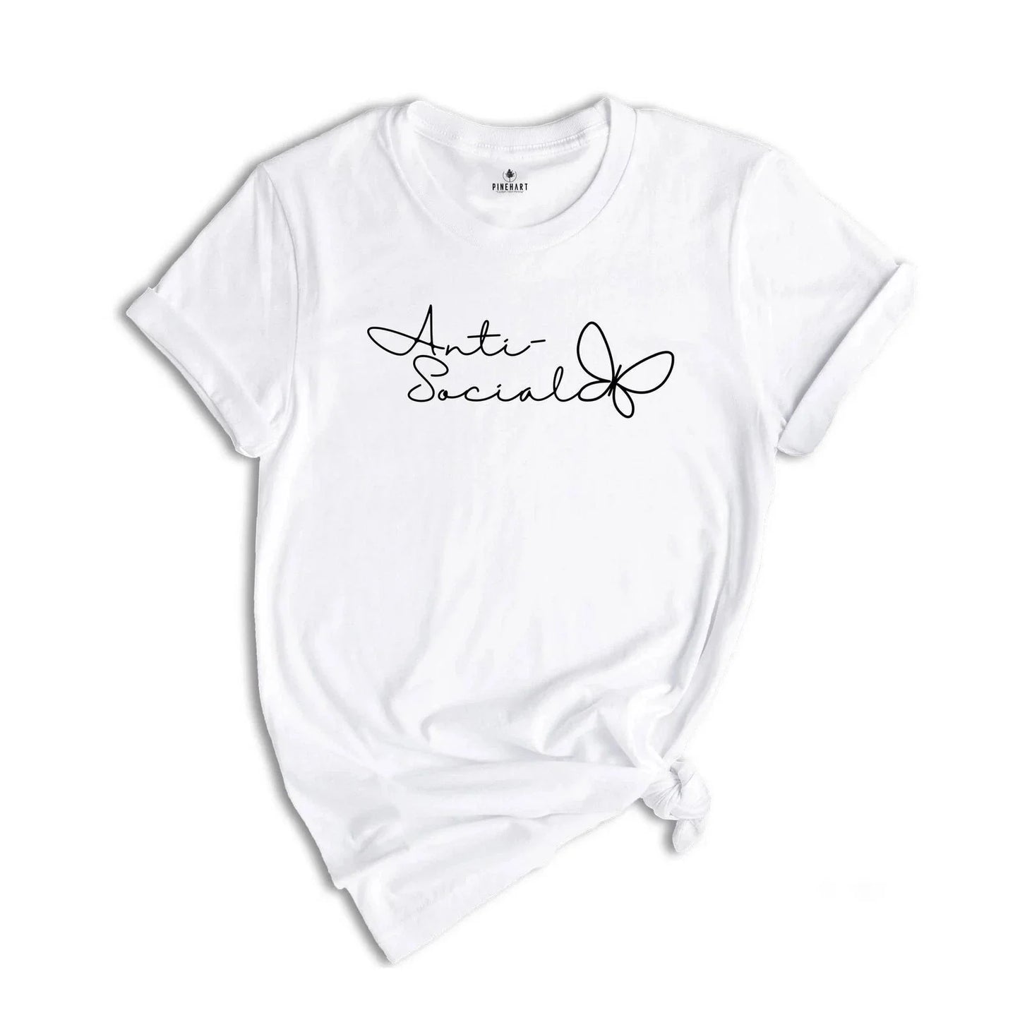 Anti-Social Butterfly Shirt, Funny Shirt, Introvert, Anti-Social Club, Introvert