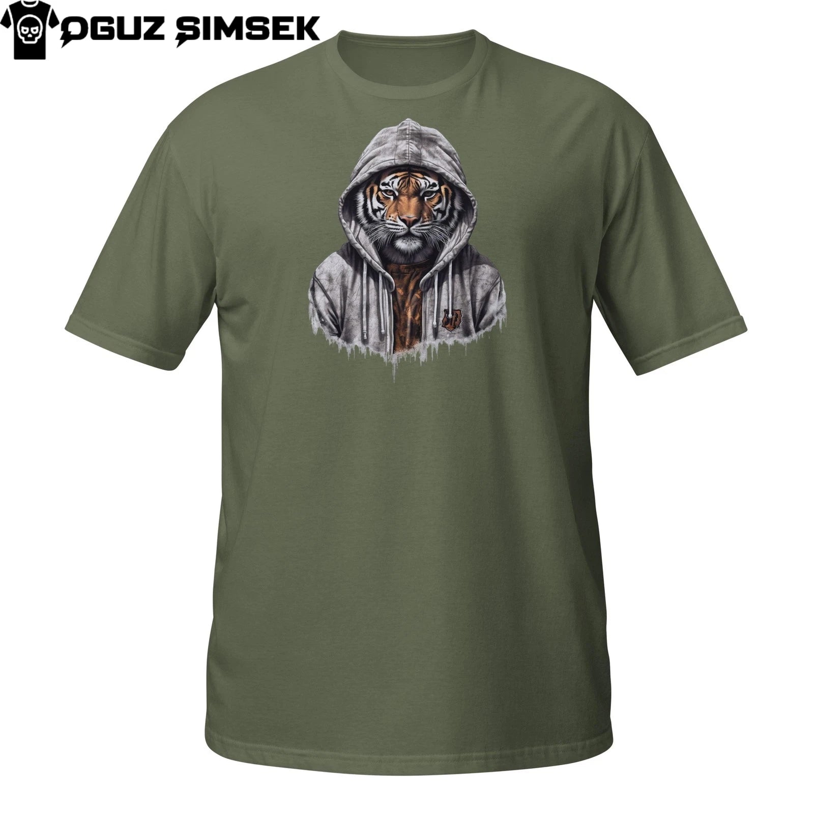Streetwear Tiger Hoodie T-Shirt – Cool Urban Big Cat Graphic Tee