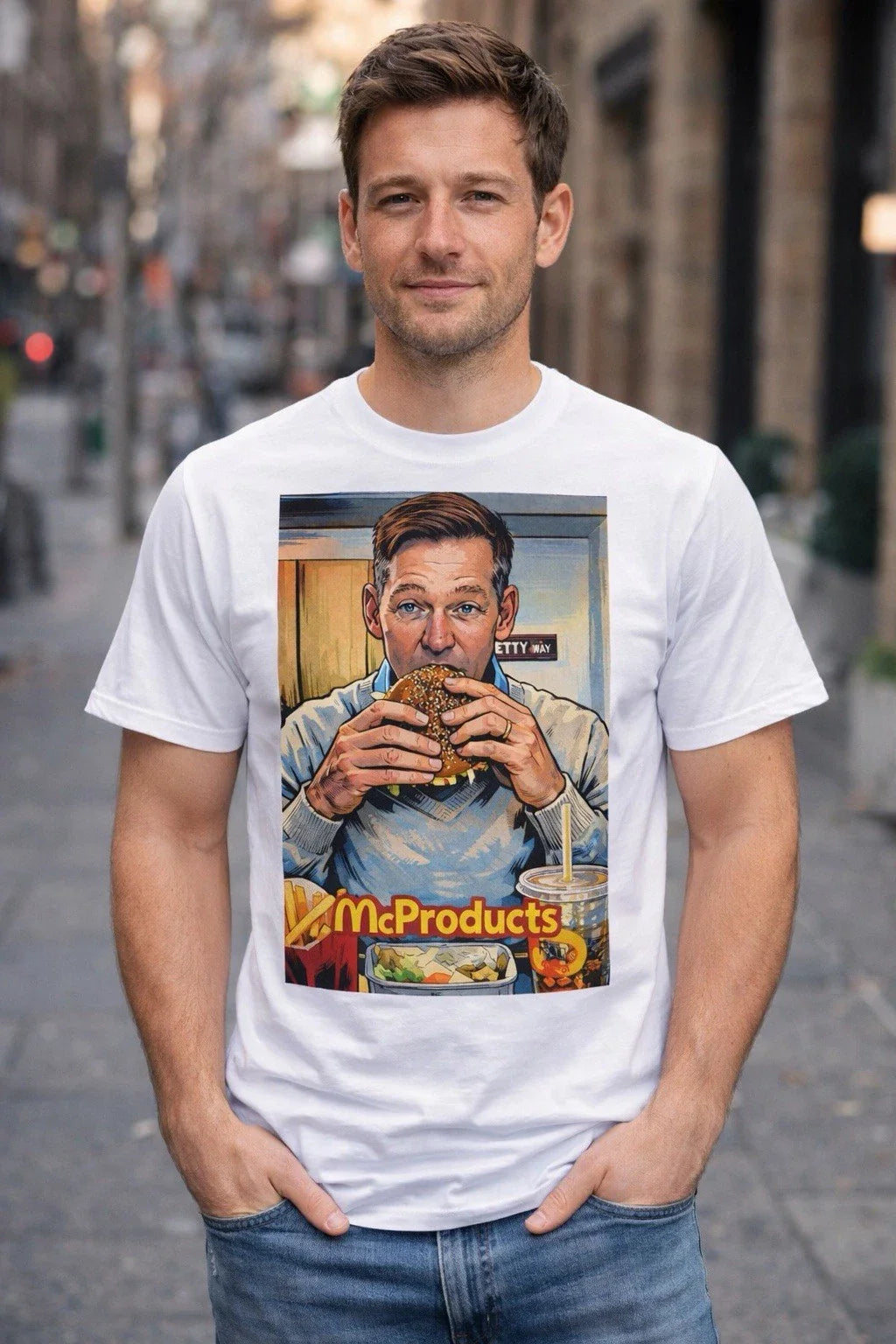 McProduct Big Arch McDonald’s Parody CEO T-Shirt 🍔 Size Small