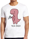 Tea-Rex T. Rex Dinosaur Tea Funny Meme Gift Tee Gamer Cult Movie T Shirt M750