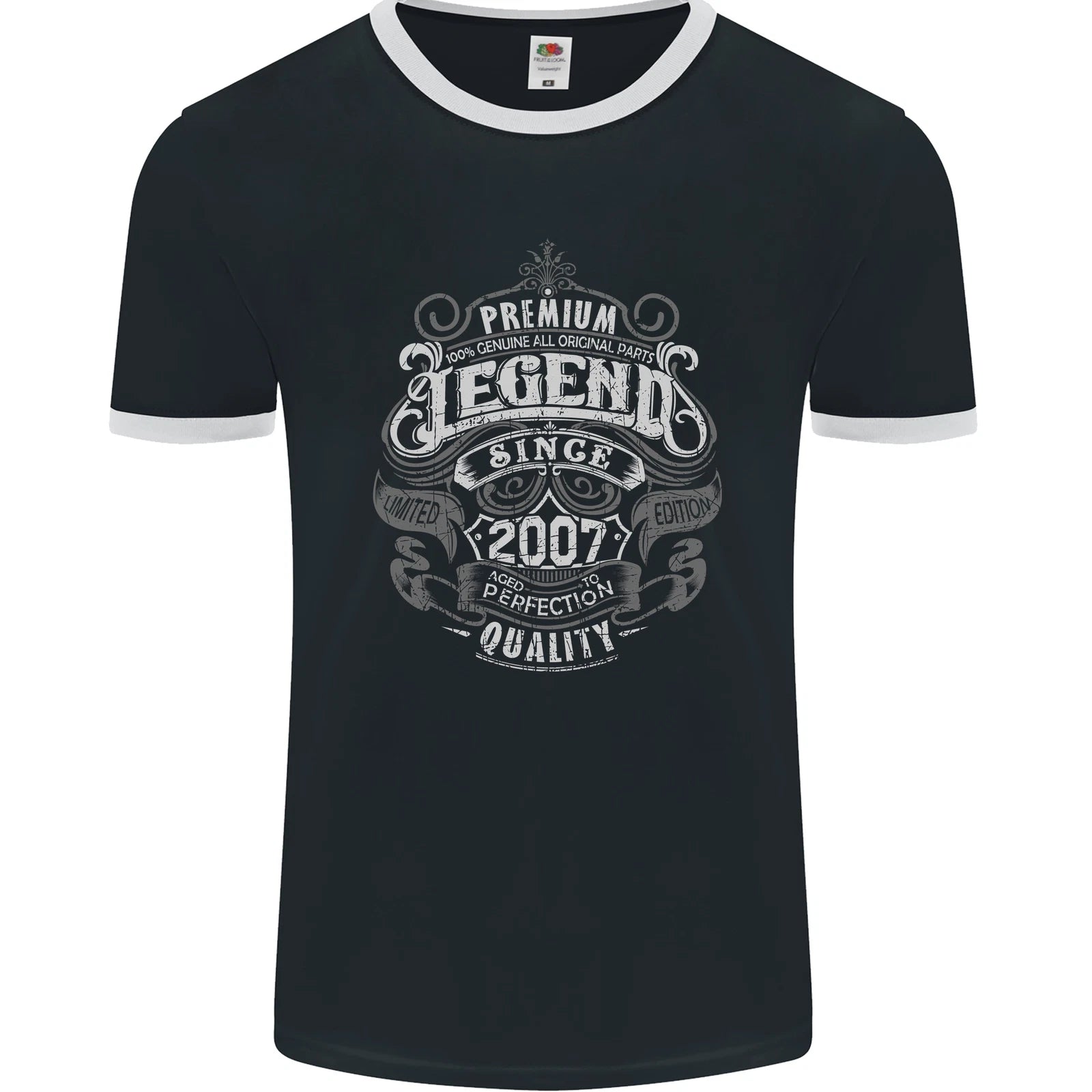 Premium Legend 19th Birthday 2007 Mens Ringer T-Shirt FotL