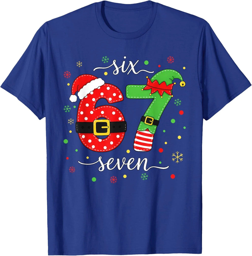 Trending Six Seven Meme Christmas 67 Xmas Unisex T-Shirt