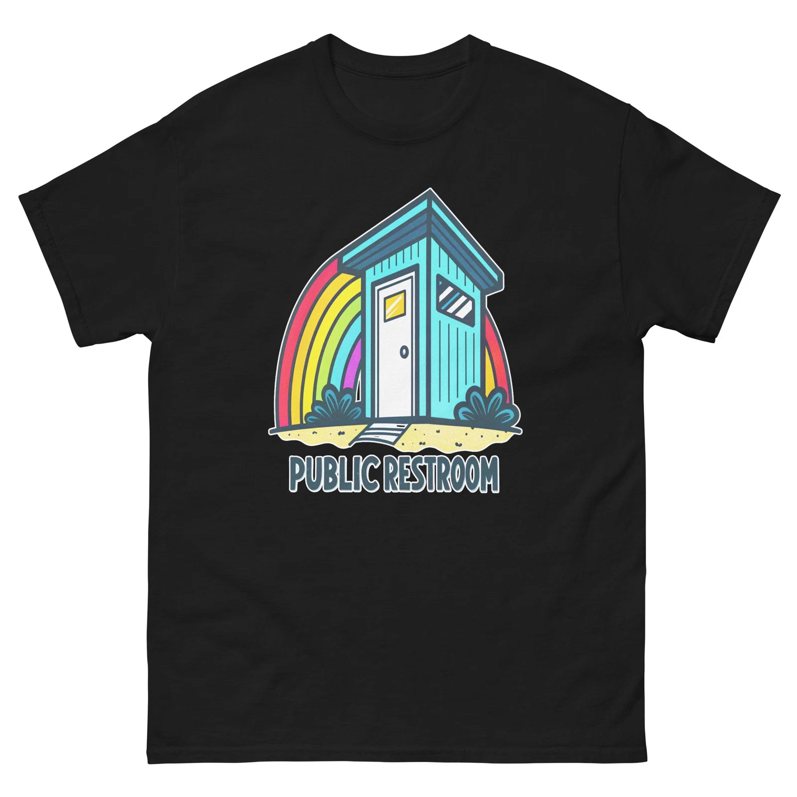 Public Restroom Object Place Item Urban T-Shirt