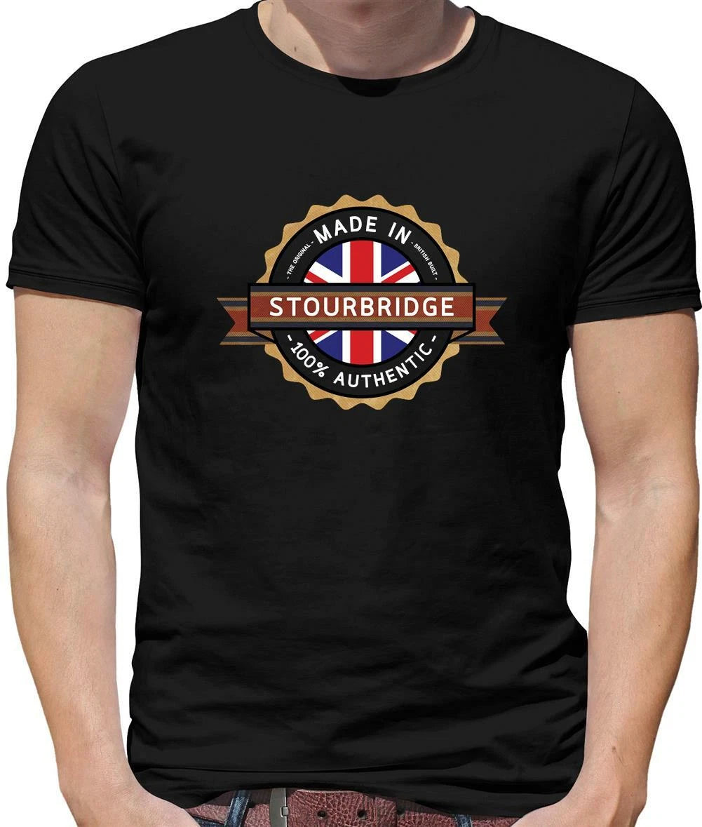 Made In Stourbridge Mens T-Shirt - Town - Hometown - Born In - West Midlands