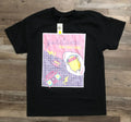 Guadetama the Lazy Egg Adult Large Black Graphic T Shirt New with Tags