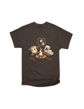 Cute Marshmallow Campfire Cartoon Funny Graphic T-shirt