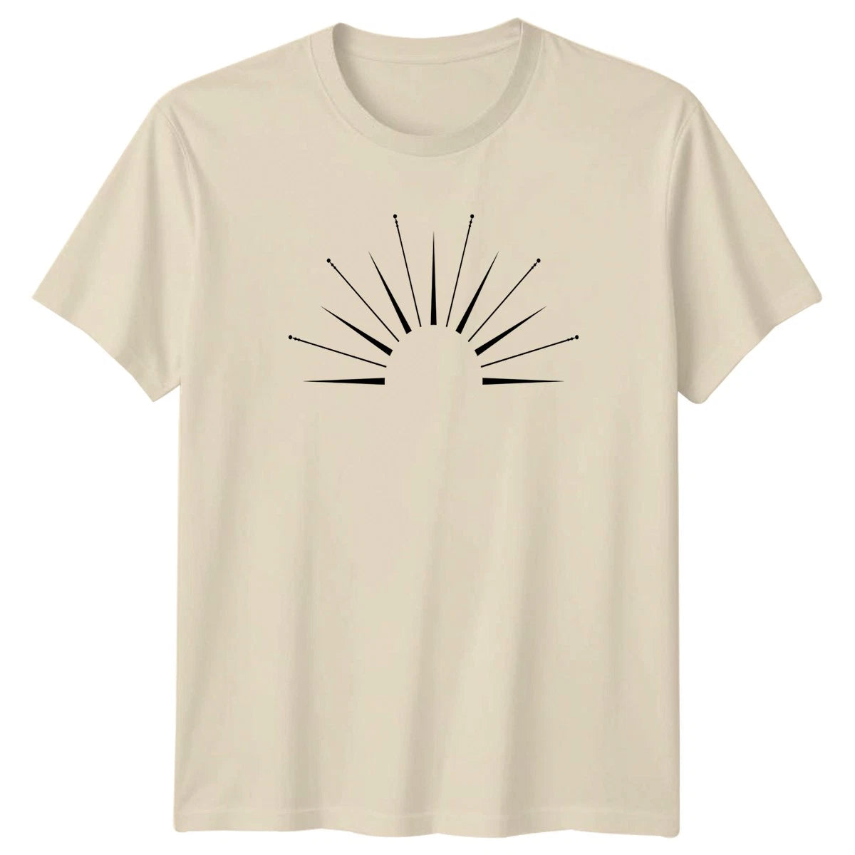 Modern Abstract Sunburst Art T-Shirt Sunburst Geometric Abstract Art