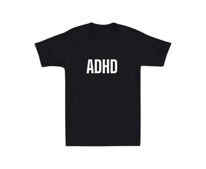 ADHD Mens T-shirt Funny Laugh Gift Novelty Dad Support Love Be Kind Disorder