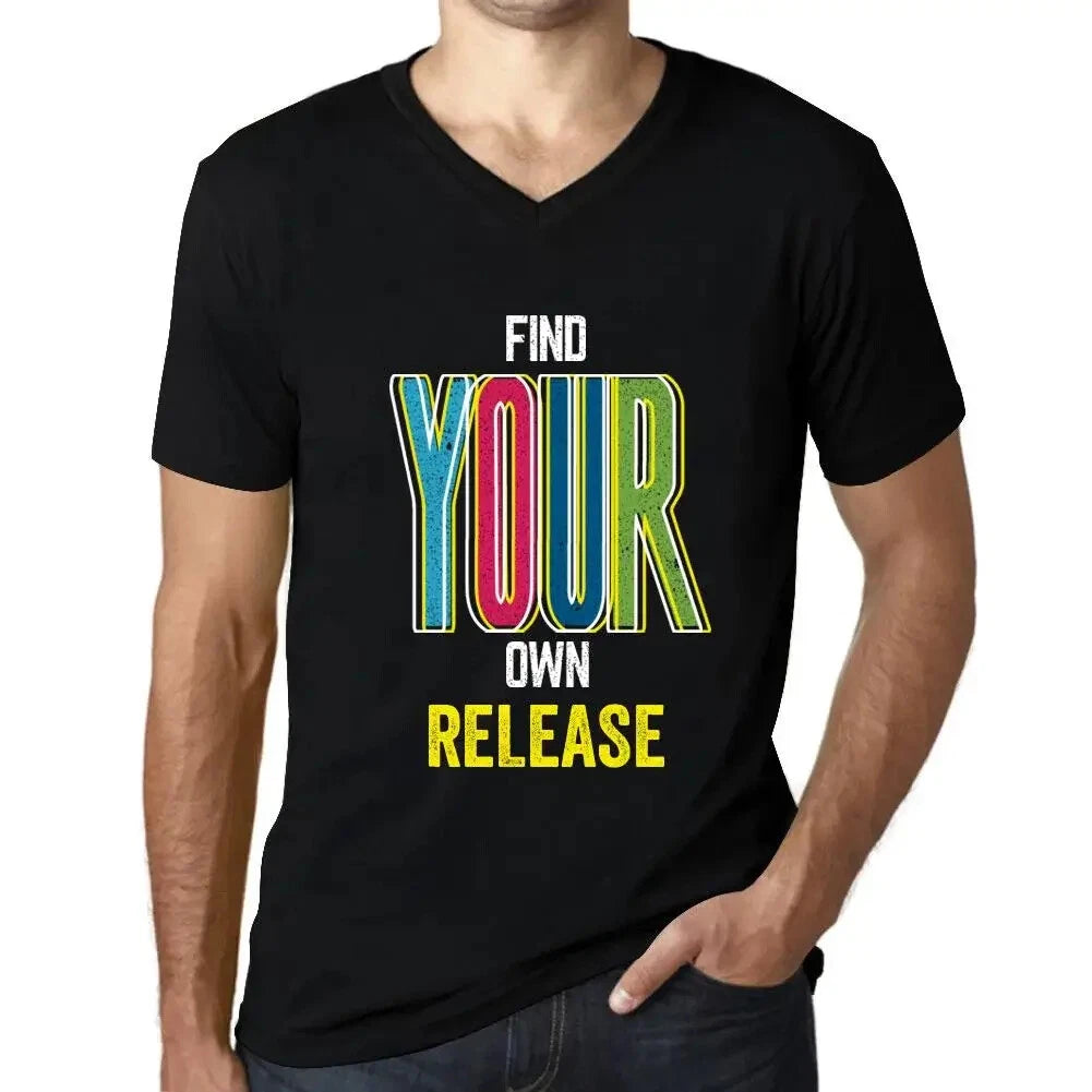 Men's Graphic T-Shirt V Neck Find Your Own Release Eco-Friendly Limited Edition