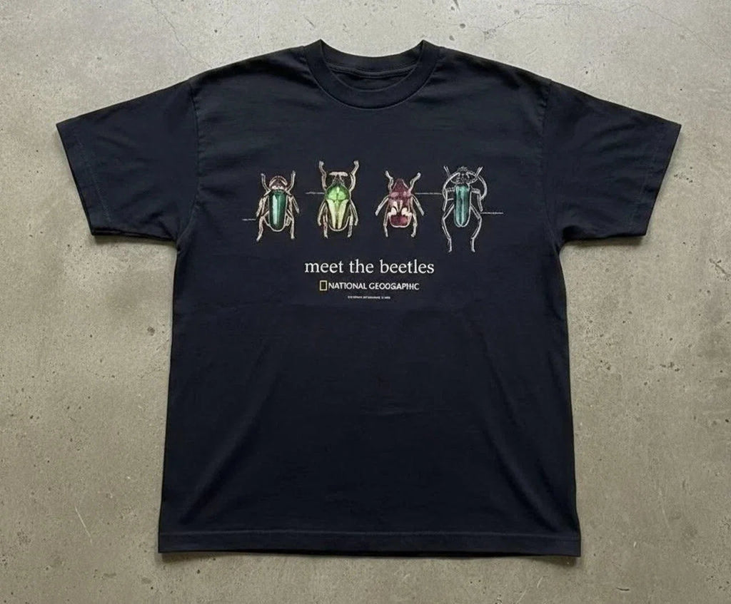 HOT - Retro National Geographic 'Meet the Beetles' Unisex reprint T-Shirt