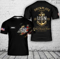 Custom name US Navy Chief 3D T-Shirt