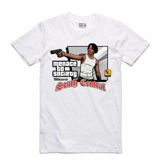 NEW Streetwear on Demand MENACE SOUTH CENTRAL Tee Shirt WHITE SMALL-3XLARGE RARE