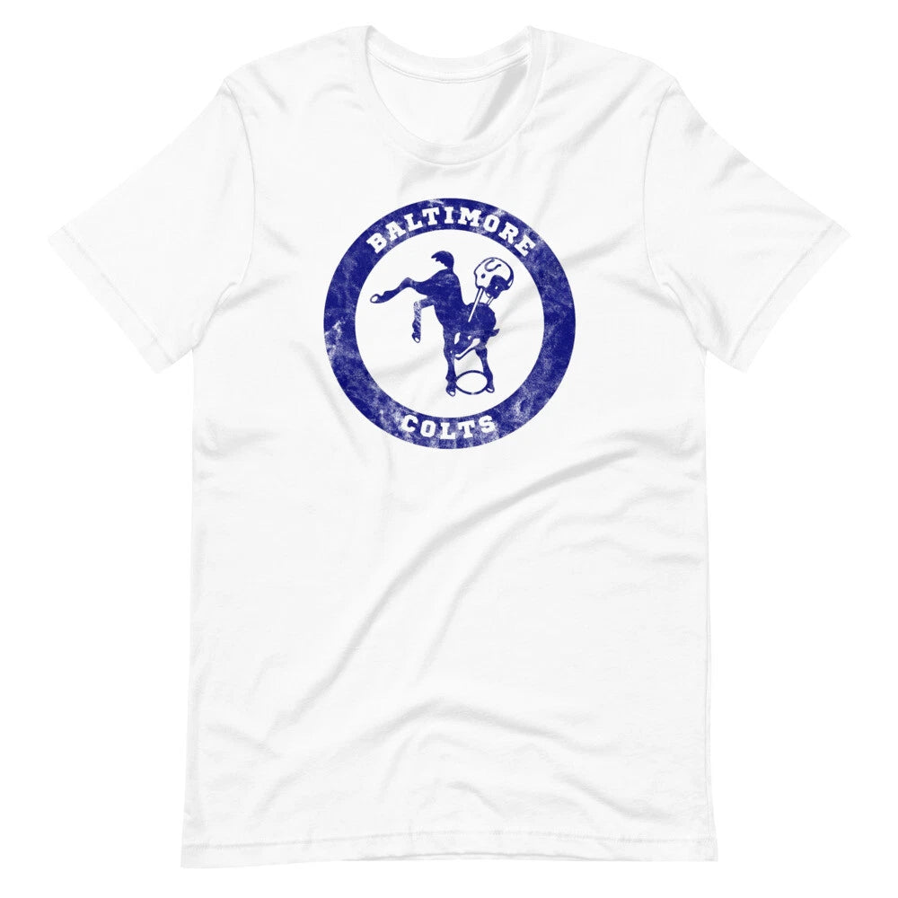 BALTIMORE COLTS Vintage Retro Style Graphic Tee Short-Sleeve Unisex T-Shirt