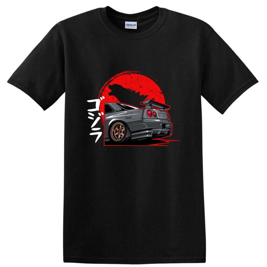 Car Enthusiast Skyline Design T Shirt JDM Racing Tee Vintage Style Graphic