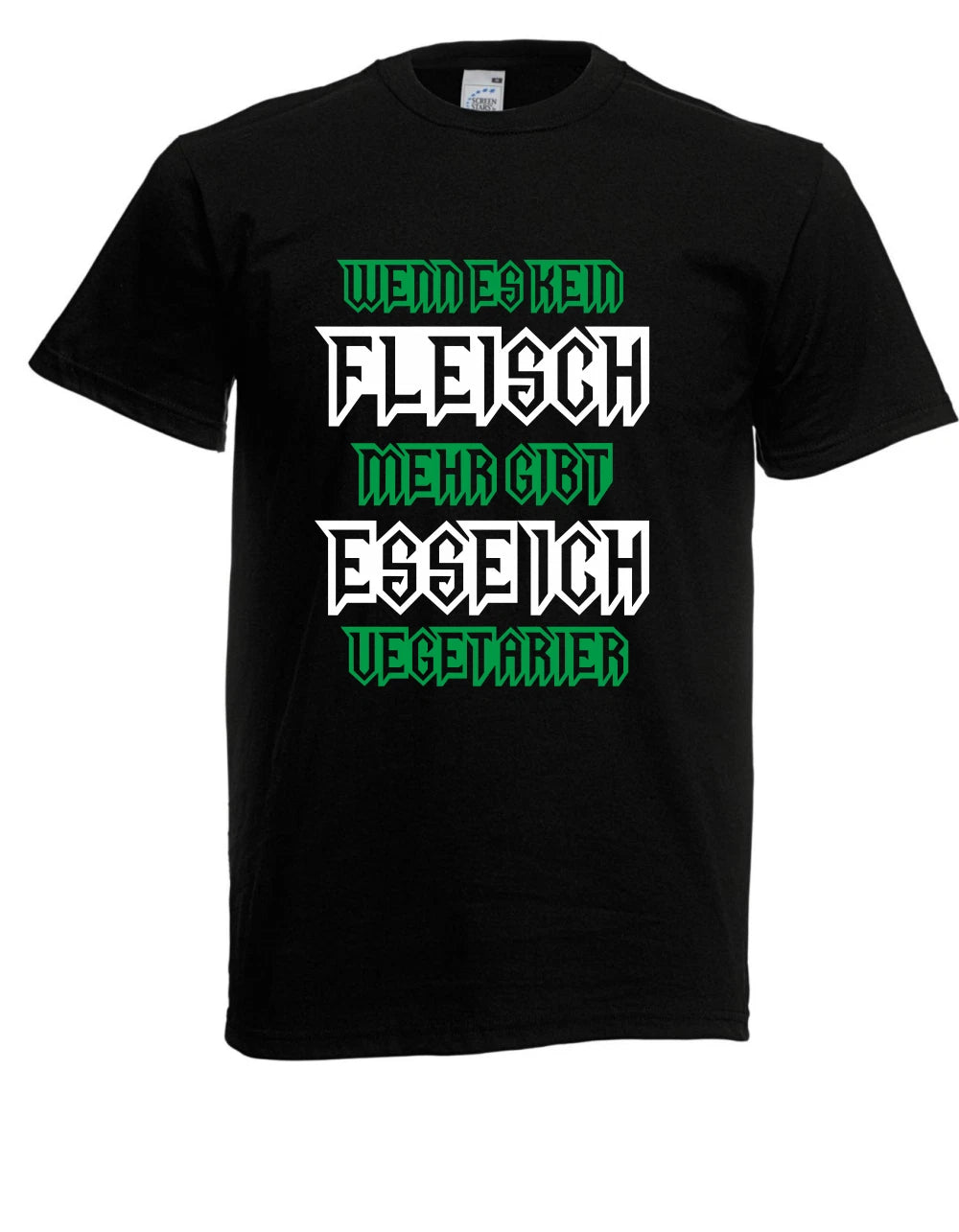 Mens T-Shirt When There Is No More Meat I Eat Vegetarian Up To 5XL