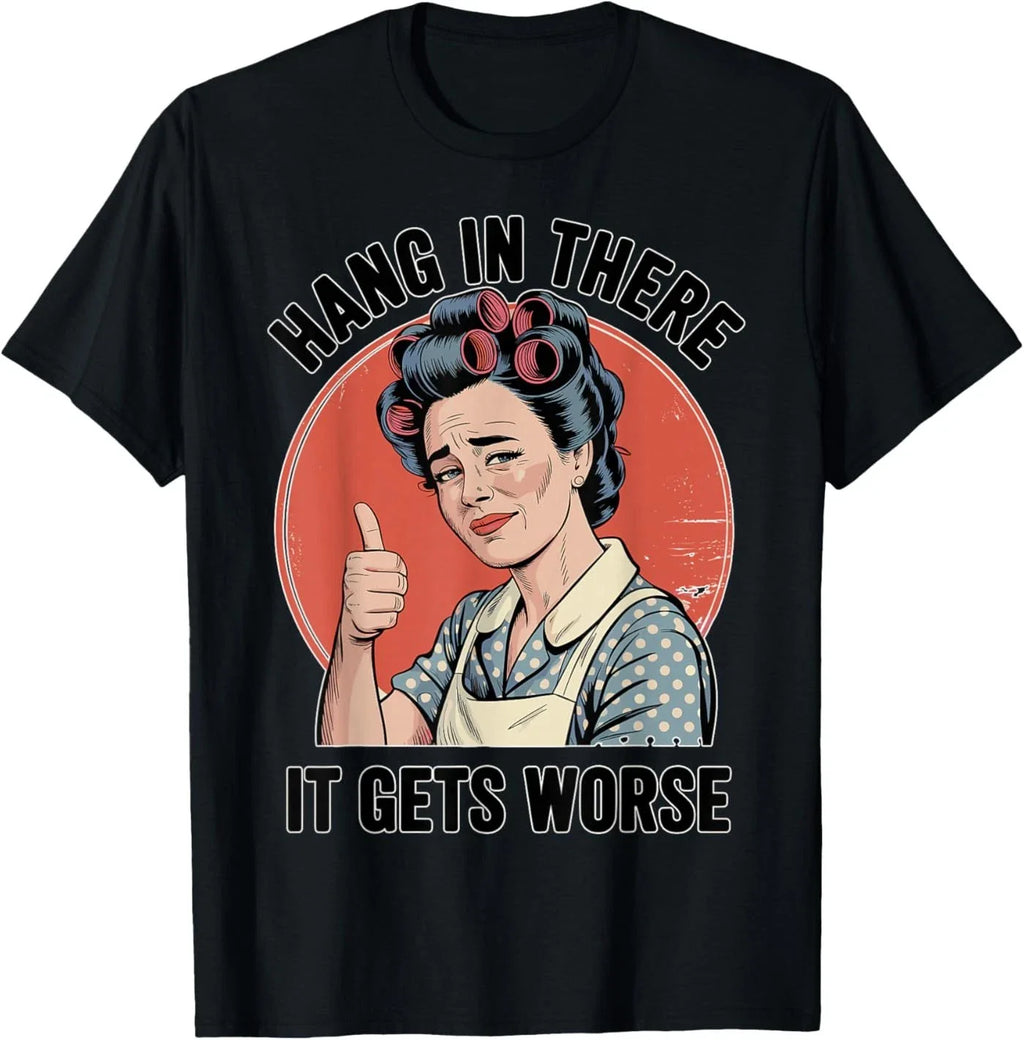 Retro Sarcastic Humor Dread Cartoon Dark Funny T-Shirt