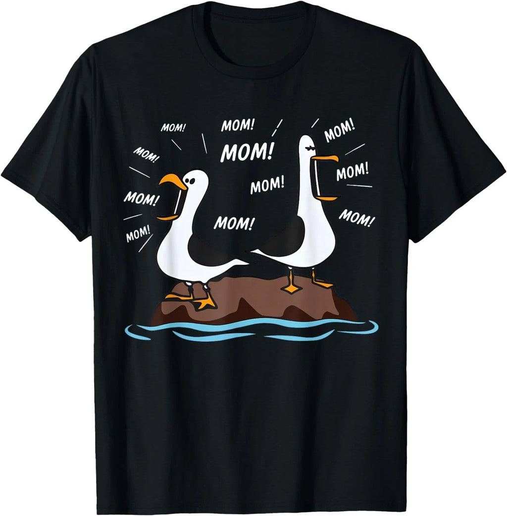 Mom Seagull Funny Mama Seagulls Mothers Day Humor T-Shirt