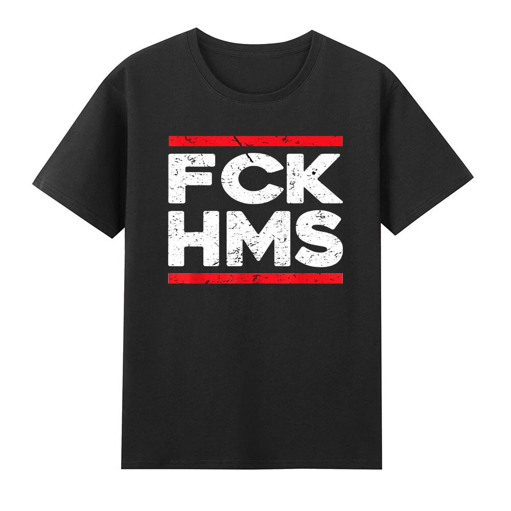 FCK HMS Jewish Non-Distressed Funny Quote Saying Joke Gift Humor Men's T-Shirt