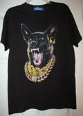 Streetwear RCLA Angry Dog Black Tee Shirt Size Medium