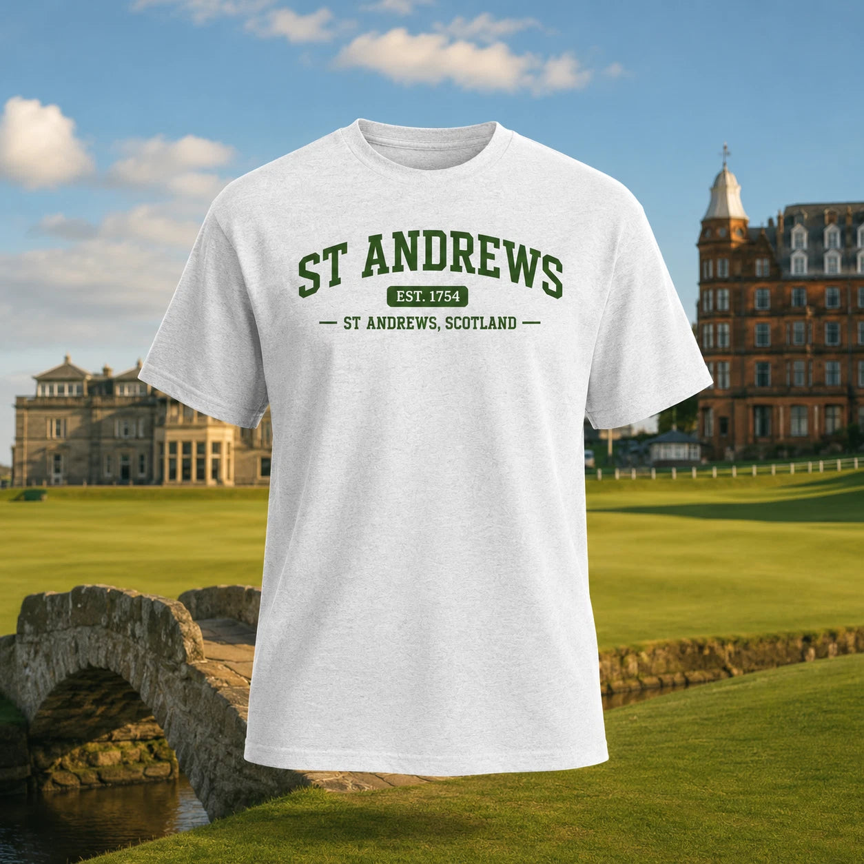 St Andrews Golf T-Shirt Scotland Vintage Distressed Golf Course Golfer Gift Tee