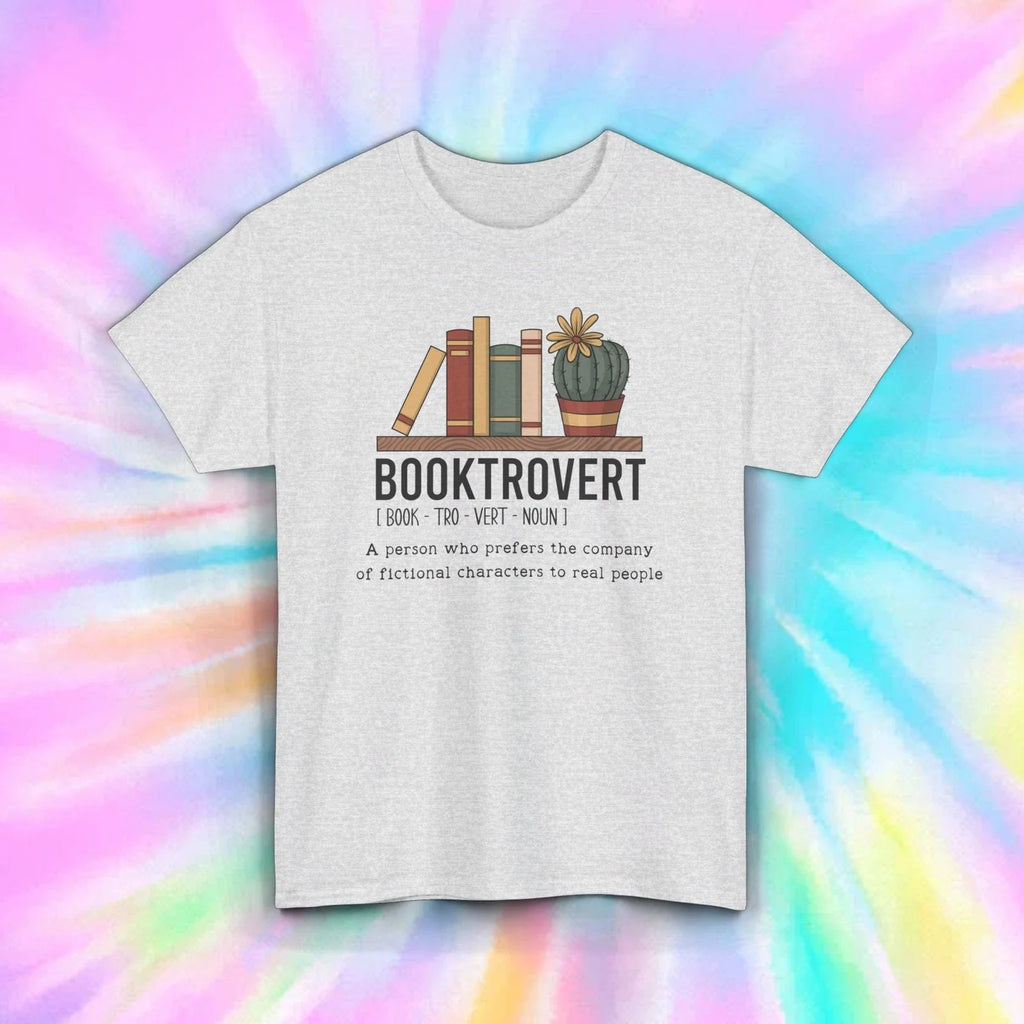 Booktrovert Shirt | Introvert Book Lover Definition Graphic Tee | Bookworm Gift