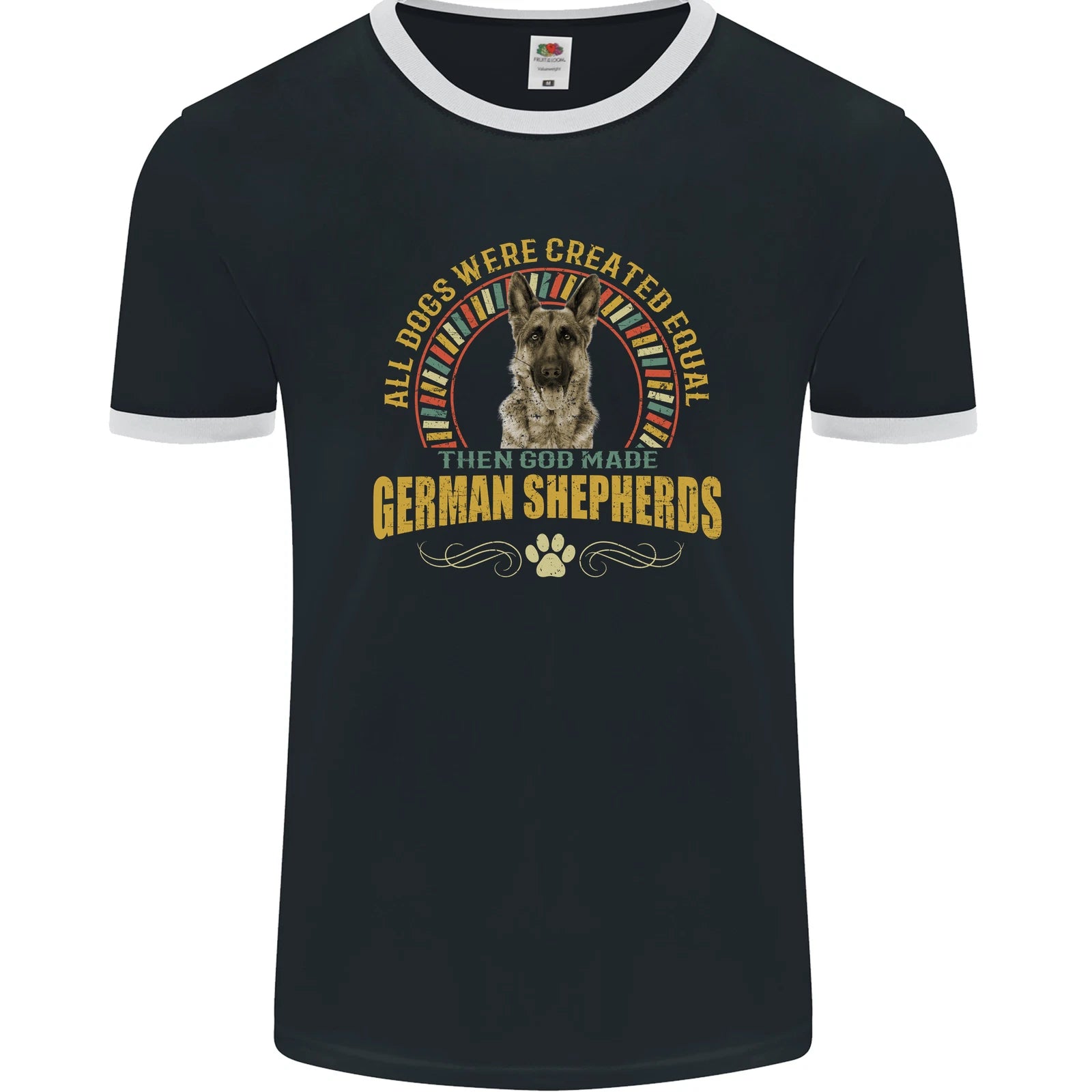 A German Shepherd Dog Mens Ringer T-Shirt FotL