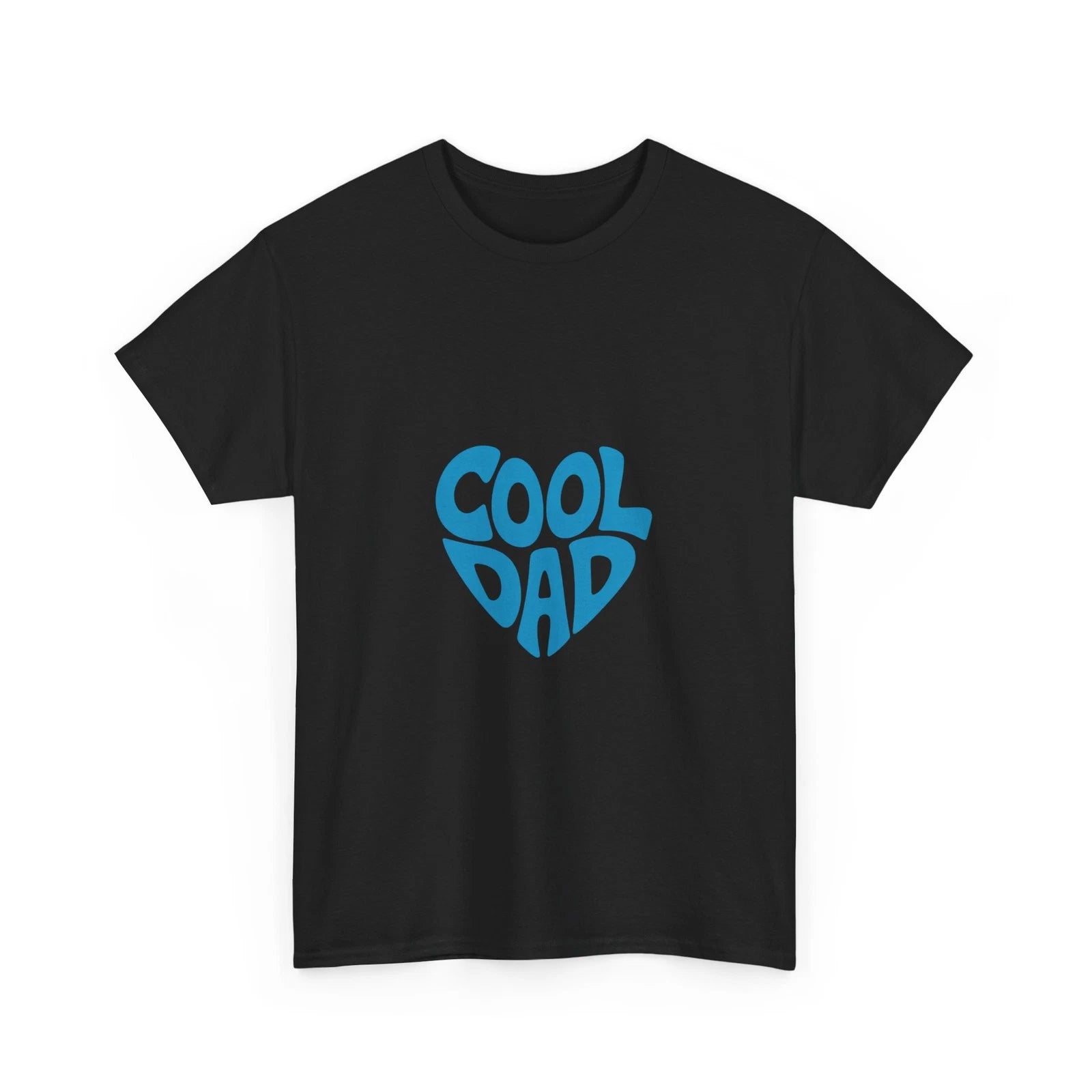 Impressley Cool Dad T-Shirt – Retro Blue Heart Graphic Tee for Father’s Day Gift