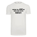 Unisex T-Shirt - Before you judge me - Novelty Funny Humour Secret Santa