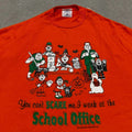 Vintage You Cant Scare Me I Work in A School Office Funny T-Shirt