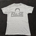 False Dwight The Office Gray Short Sleeve Cotton Blend T-Shirt Men's S