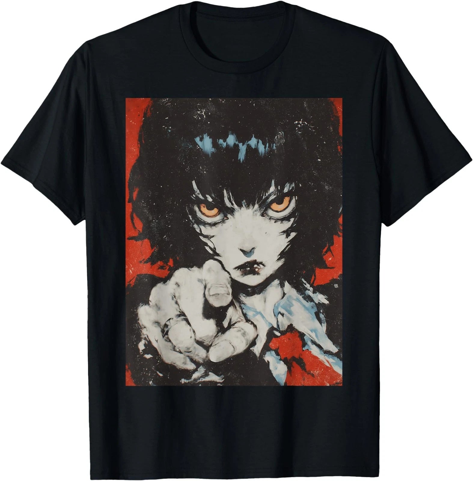Anime Goth  Aesthetic Dark Grunge Gothic Waifu T-Shirt