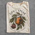 Don’t Speak Orange Graphic Shirt, 90s Rock Aesthetic Top, Vintage Tee