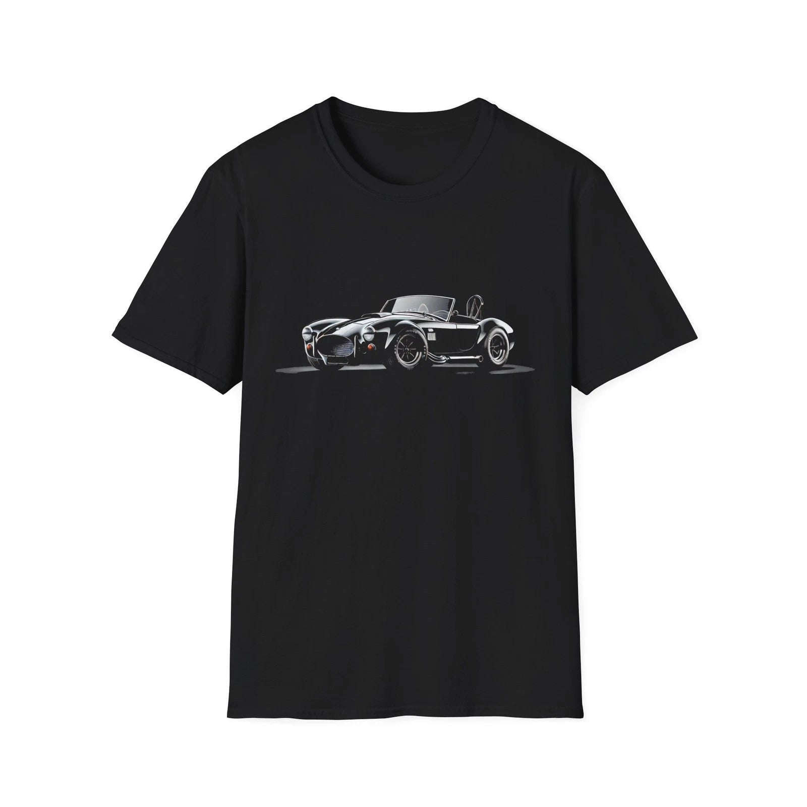 1965 Shelby Cobra T-Shirt – Classic Black Roadster Muscle Car Graphic Tee