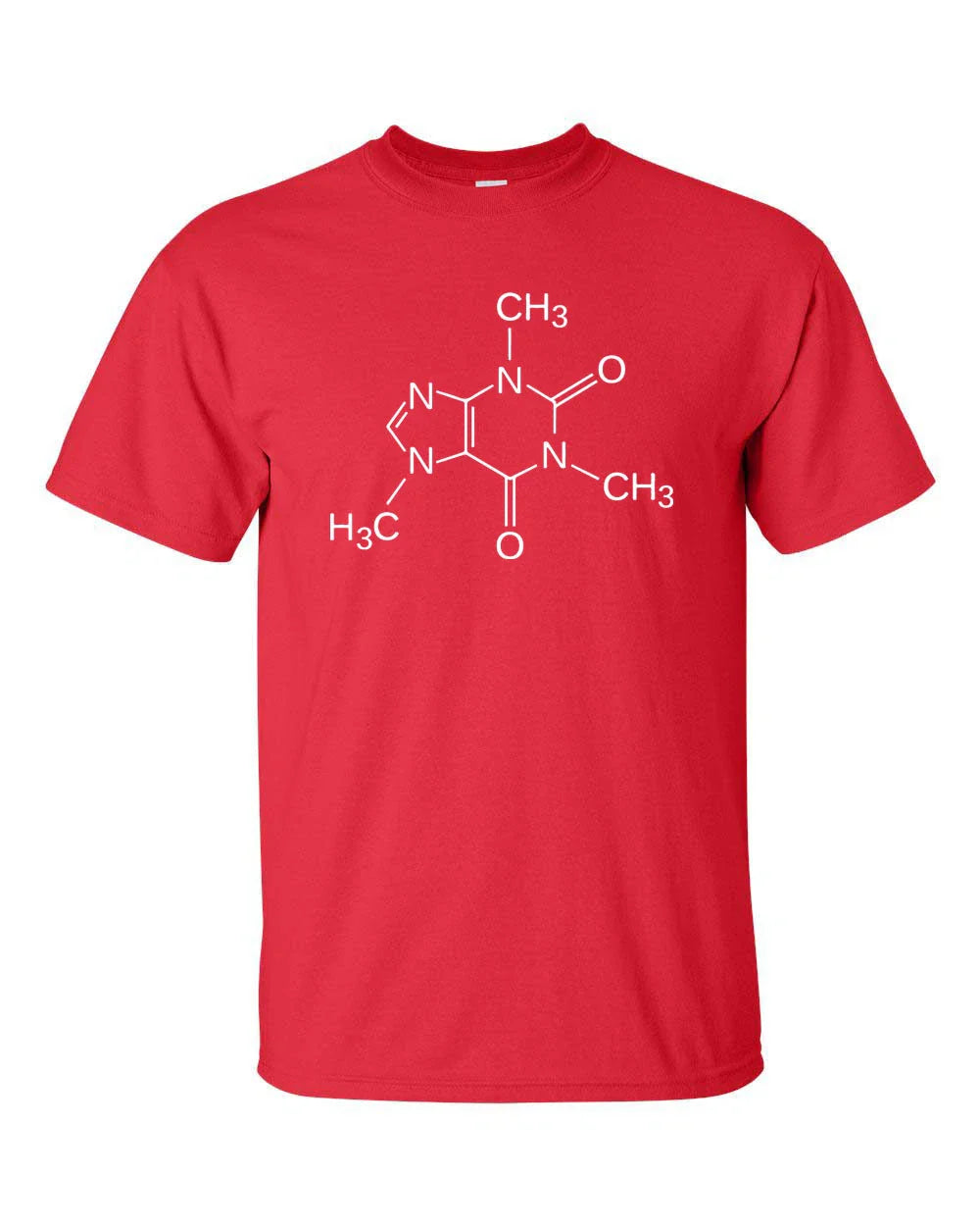 Caffeine Molecule Coffee Drinker Sheldon Cooper Science  Men's Tee Shirt 556