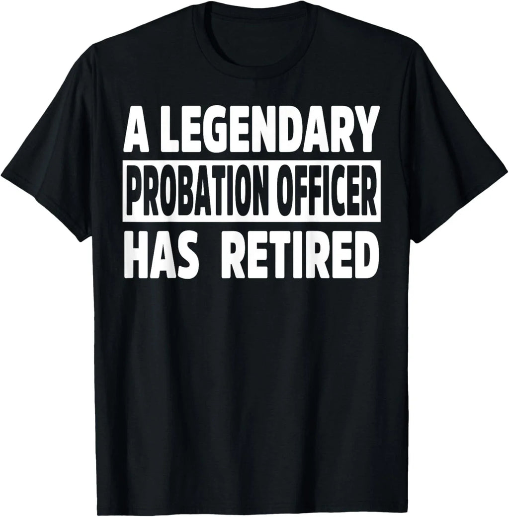 Retired Probation Officer Apparel - Novelty Officers Design T-Shirt