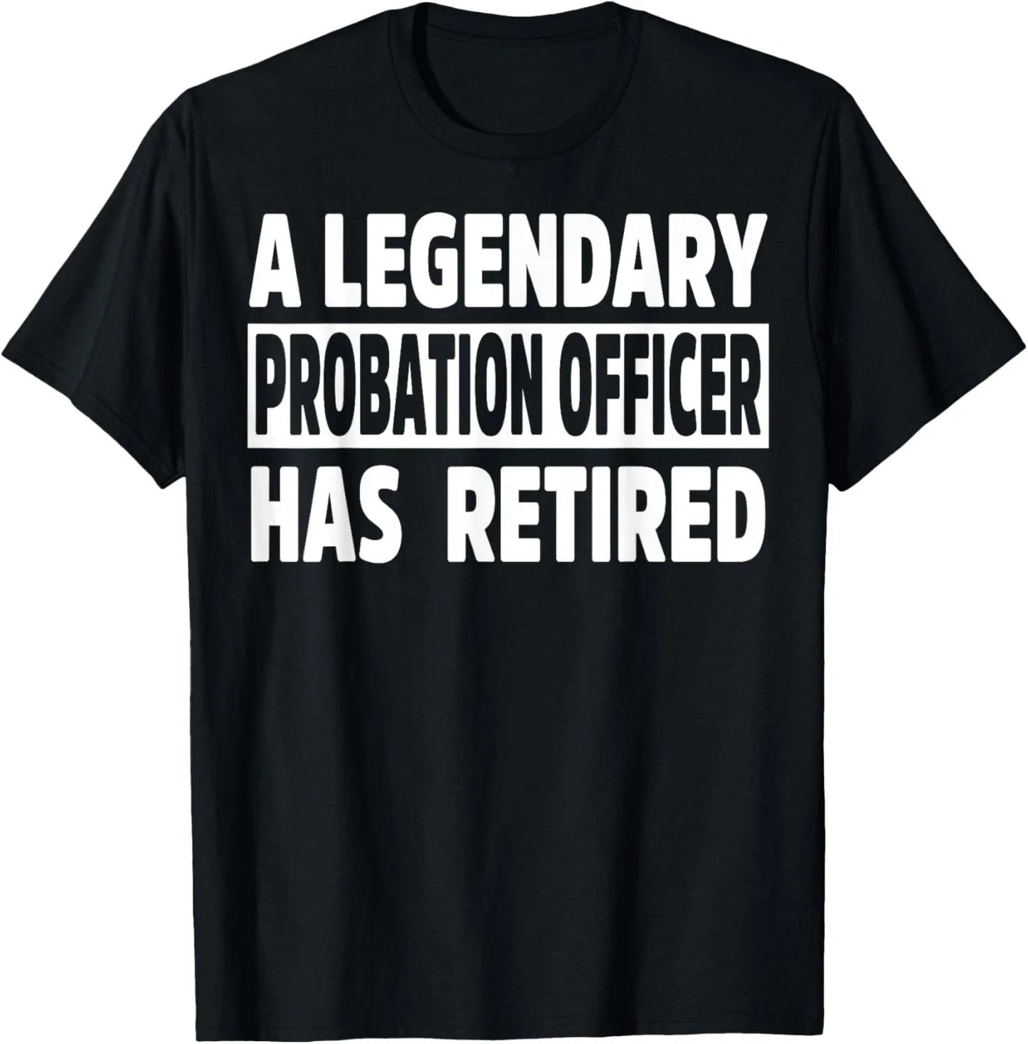 Retired Probation Officer Apparel - Novelty Officers Design T-Shirt