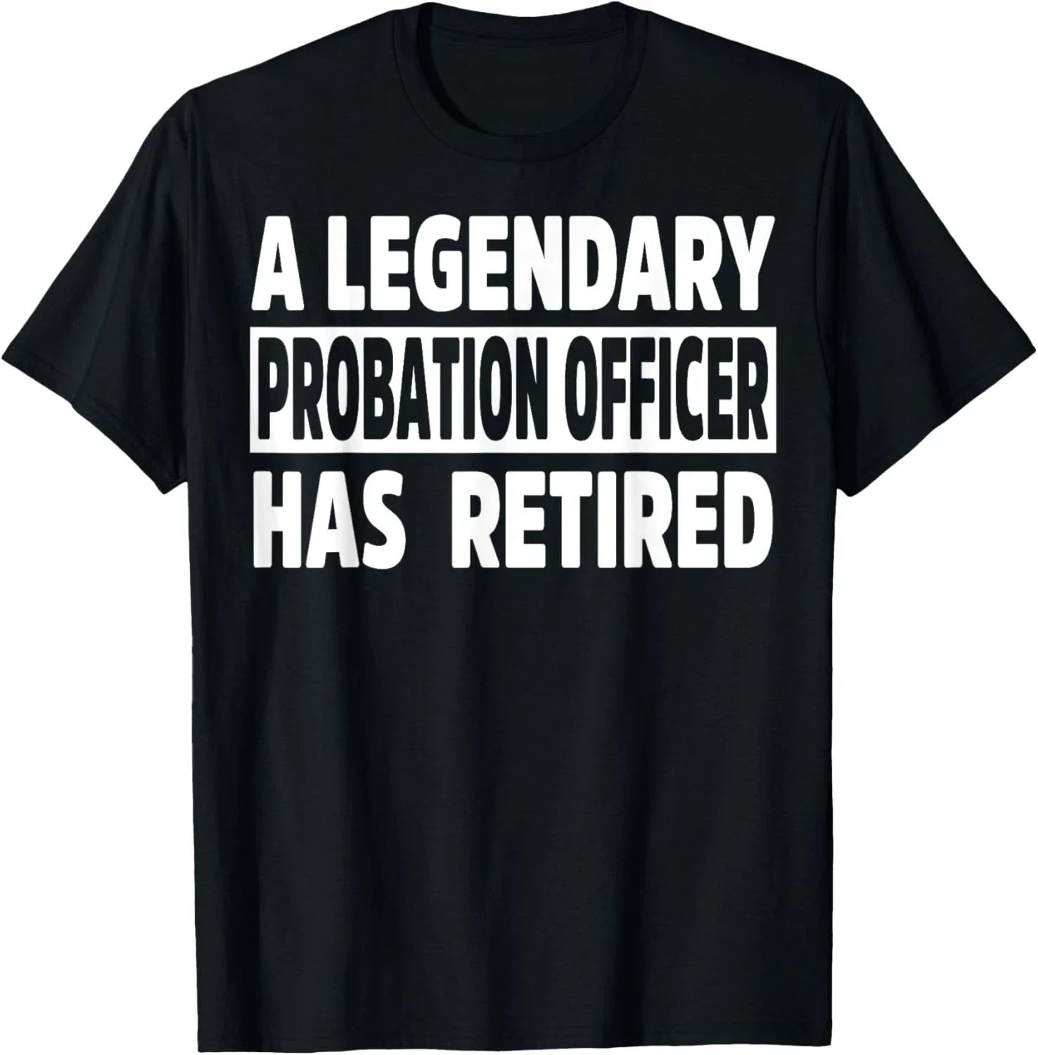 Retired Probation Officer Apparel - Novelty Officers Design T-Shirt