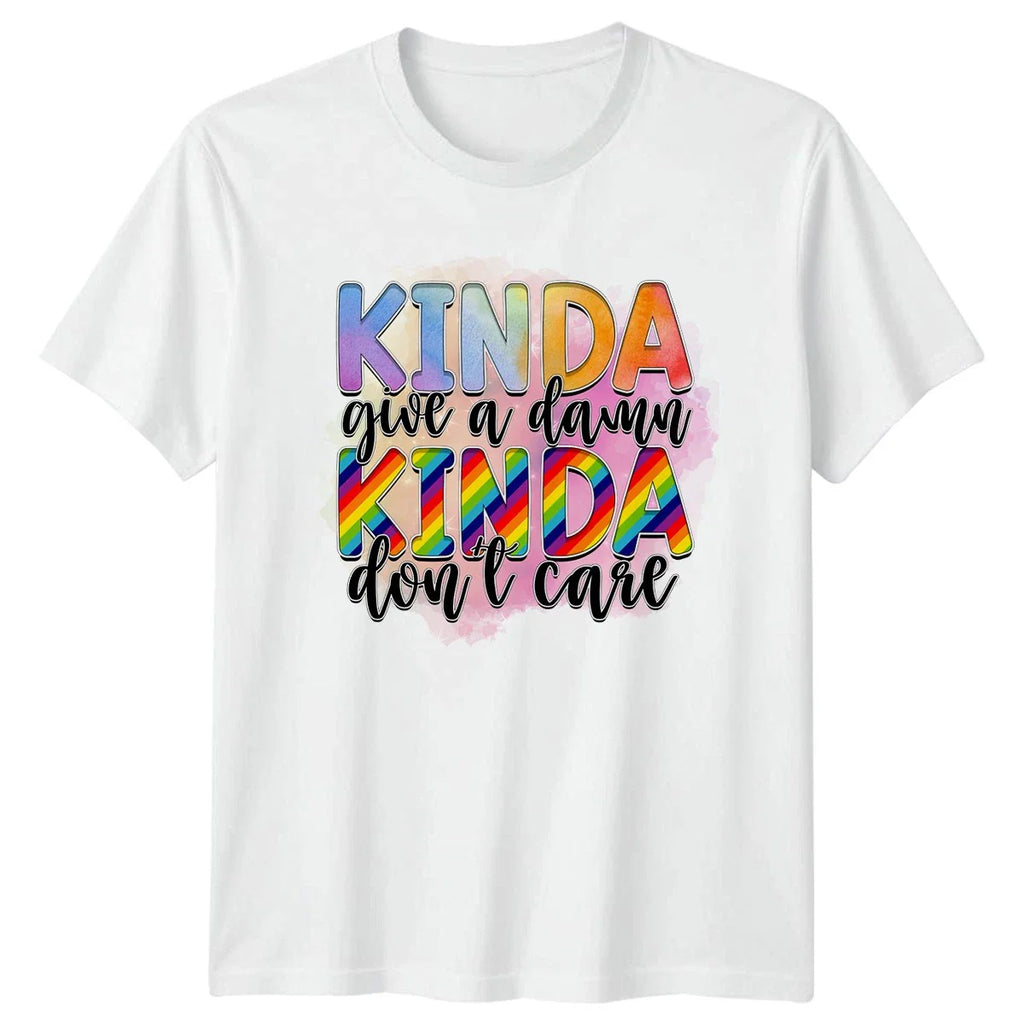 Kinda Give A Damn Kinda T-Shirt Sarcastic Quotes Humor Birthday Gift For Him