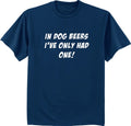 Mens Big and Tall Shirts Funny Saying Dog Beers Graphic Tee Bigmen Clothing