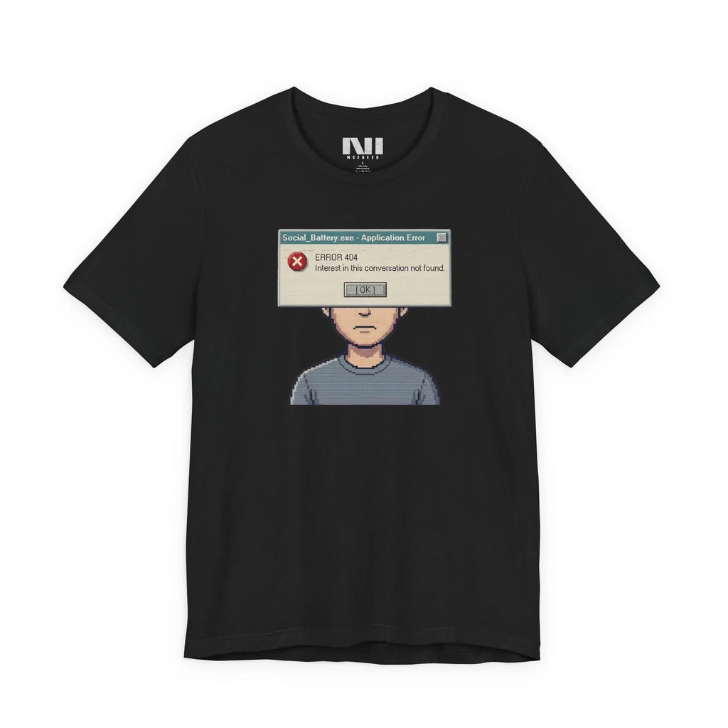 Funny Introvert T-Shirt Interest Not Found Sarcastic Graphic Tee MOEBEER