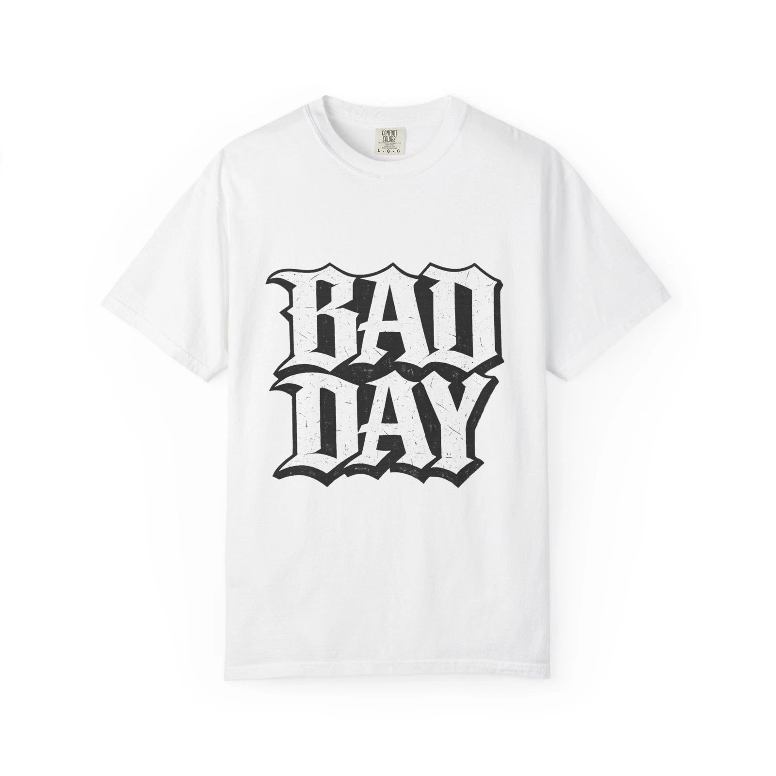 BAD DAY Gothic Streetwear T Shirt Old English Graphic Urban Skate Tee