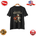 Funny Cat Shirt Off To Cause A Kerfuffle Cute Cat Graphic S to 5XL