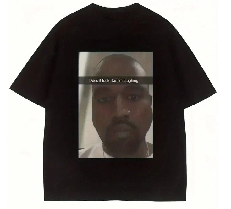 West Funny Meme Looks Like Im Laughing T-Shirt Great Gift For Humor Lovers Cotto
