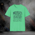 Melville’s Fine Seafood Steaks Cheers T-Shirt | Softstyle Tee