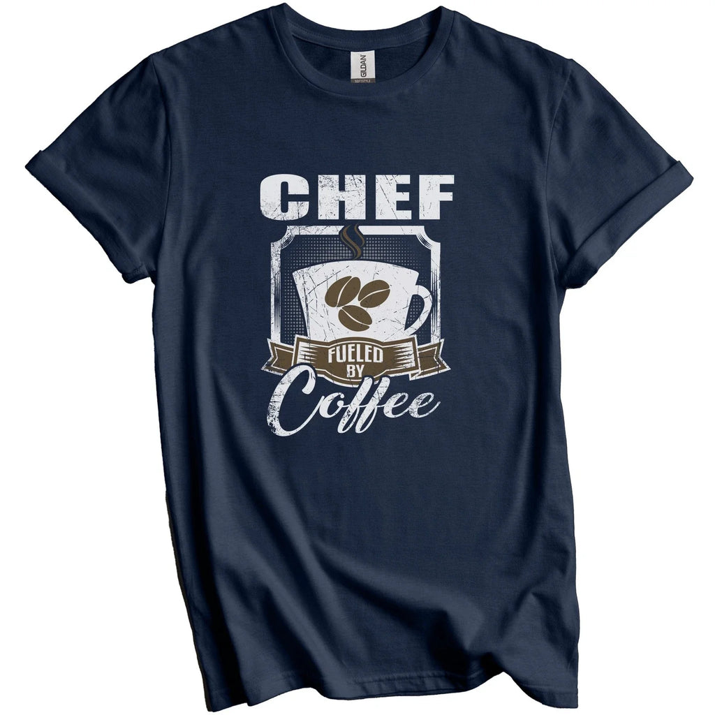 Chef Fueled By Coffee Funny T-Shirt Gift for Chef