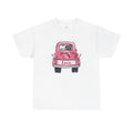 Love Truck Unisex Heavy Cotton Tee, Valentine's Day Shirt, Cute Graphic Tee,